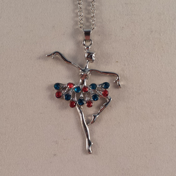 Other - Silver Crystal Ballerina Ballet Dancer Necklace Other - Silver Crystal Ballerina Ballet Dancer Necklace